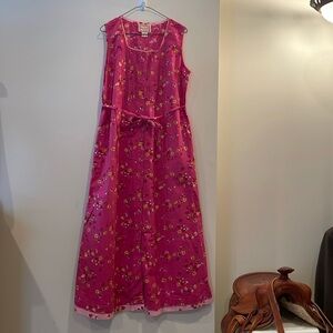 Women’s small 100% cotton vintage April Cornell maxi dress